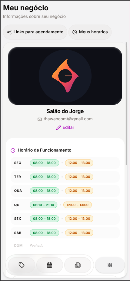 Reserva em tempo real